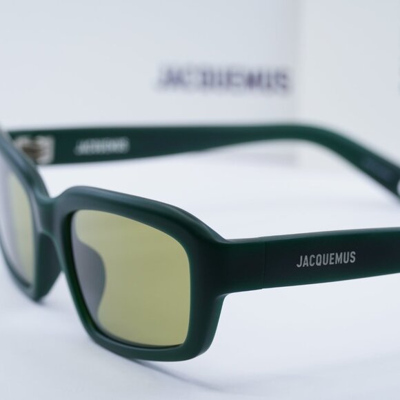 Jacquemus MARINO JAC/64 C2 Rectangle Sunglasses - Matte Green\\Light Green main image 6
